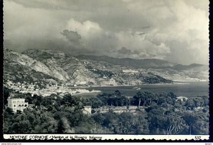 cpsm du 06 Menton et la Riviera Italienne Moyenne Corniche     AVR21-15