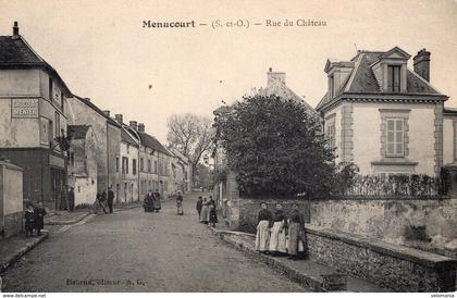 S3139 cpa 95 Menucourt -  Rue du Château