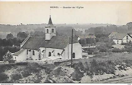 CPA Mériel Quartier de l'Eglise