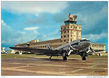 gd format div -ref R479- gironde - merignac - aeroport de bordeaux merignac - l aerogare - avion -