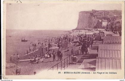 Mers-les-Bains - La Plage et les Cabines