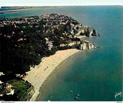 17 - Meschers - La Plage des Nonnes - en arrière-plan Meschers - Vue aérienne - CPM - Voir Scans Recto-Verso