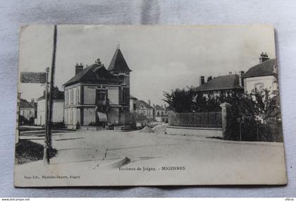 Cpa 1904, Migennes, environs de Joigny, Yonne 89