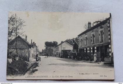 Cpa 1911, Laroche Migennes, la cité, route de Cheny, Yonne 89