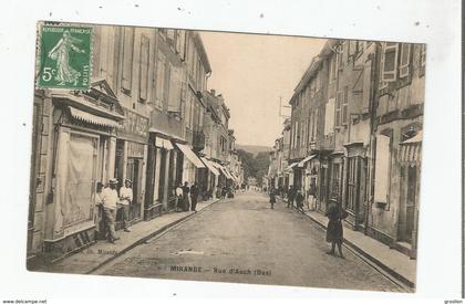 MIRANDE (GERS) RUE D'AUCH (BAS)  ANIMATION 1914