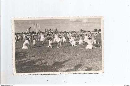 MOISSAC (82) CARTE PHOTO FETE GYMNASTIQUE (BELLE ANIMATION) PHOTO  J VIOLLE MOISSAC