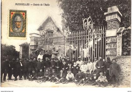 Carte POSTALE Ancienne de   MOISSELLES - Entrée de l'Asile