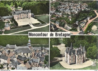 CPSM Moncontour de Bretagne vues aériennes multiples