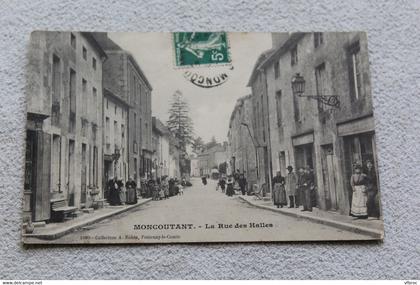 Cpa 1911, Moncoutant, la rue des halles, deux Sèvres