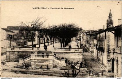 CPA MONTAGNAC Escalier de la Promenade (686674)