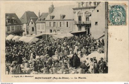 CPA MONTAIGUT - Le Marché (118125)