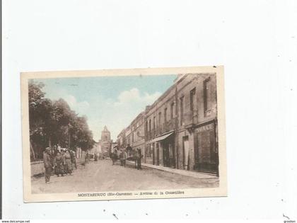 MONTASTRUC LA CONSEILLERE (HTE GARONNE) AVENUE DE LA CONSEILLERE (ATTELAGE CHEVAUX PHARMACIE ET ANIMATION)