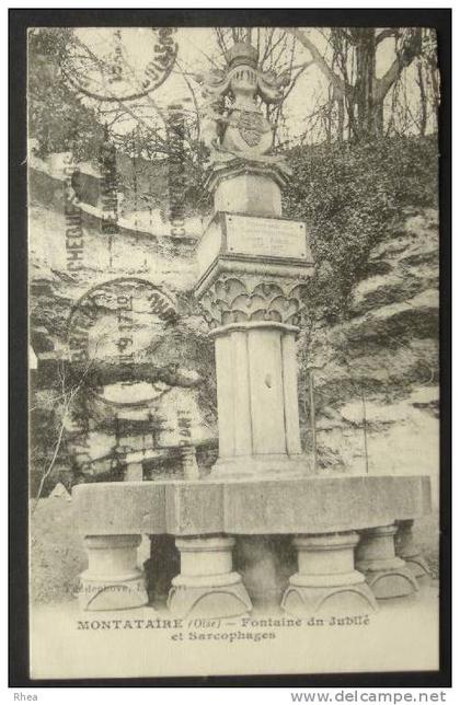 60 Montataire MONTATAIRE (Oise) - Fontaine du Jubil? et Sarcophages fontaine sarcophag D60D K60414K C60414C RH010462