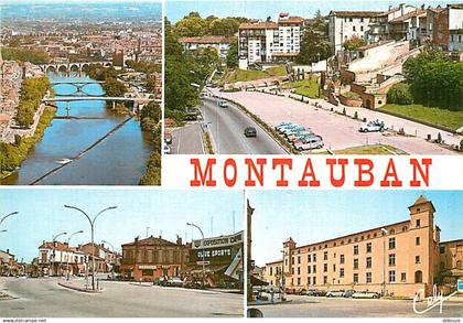 82 - Montauban - Multivues - Automobiles - Flamme Postale de Montauban - CPM - Voir Scans Recto-Verso