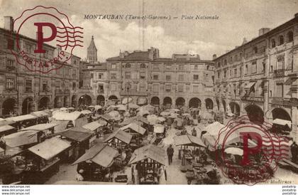 MONTAUBAN PLACE NATIONALE    Marché  - Mercado - Market - Mercati - Mercadillo