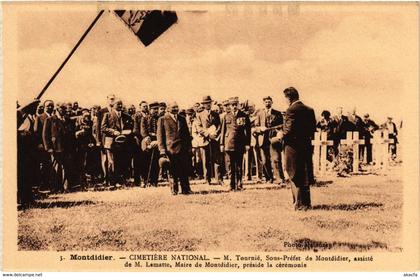 CPA MONTDIDIER Cimetiere National M.Tournie Sous-Prefet de MONTDIDIER (295015)