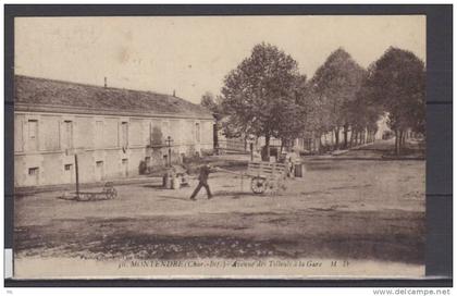 17 - Montendre - Avenue des tilleuls a la gare