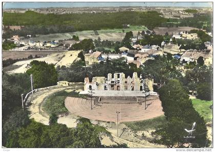 CPSM Montendre-les-Pins vue aérienne Théâtre de la Nature