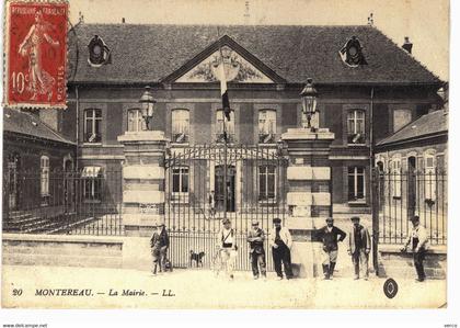 Carte POSTALE  Ancienne  de  MONTEREAU - Mairie