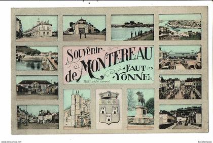 CPA Carte Postale France- Montereau-Fault-Yonne-Souvenir de  Montereau-Fault-Yonne - VM24833p