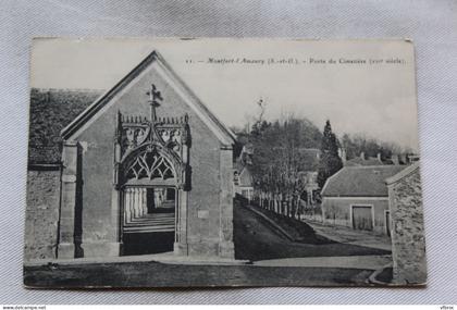 K841, Montfort l'Amaury, porte du cimetière, Yvelines 78