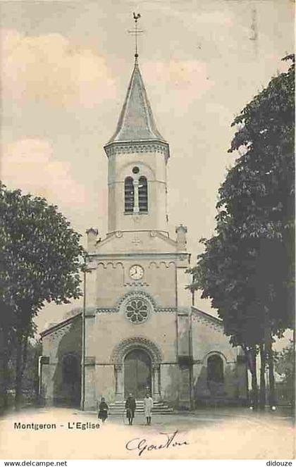 91 - Montgeron - L'Eglise - Animé - CPA - Voir Scans Recto-Verso