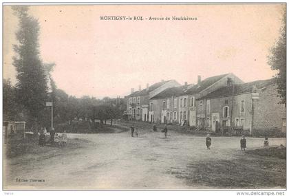 Carte Postale Ancienne de MONTIGNY LE ROI-Avenue de Neufchateau