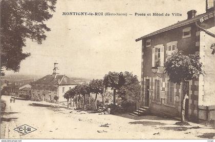 CPA Montigny-le-Roi Poste et Hôtel de Ville