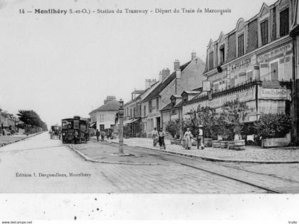 MONTLHERY STATION DU TRAMWAY DEPART DU TRAIN DE MARCOUSSIS