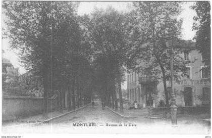 Carte Postale Ancienne de MONTLUEL-avenue de la gare