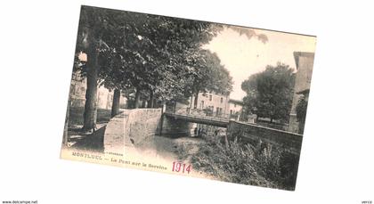 Carte Postale Ancienne de MONTLUEL-le pont sur la sereine