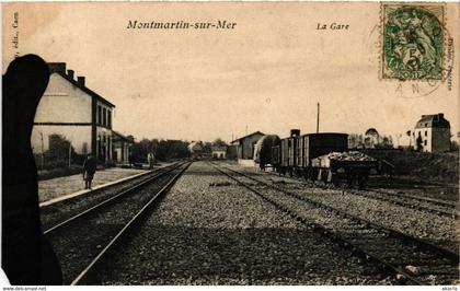 CPA AK MONTMARTIN-sur-MER - La Gare (633346)