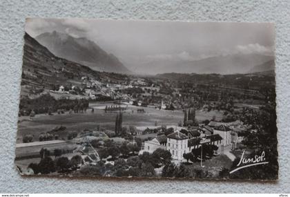 Cpsm, Montmelian, le groupe scolaire et vue générale d'Arbin, Savoie 73