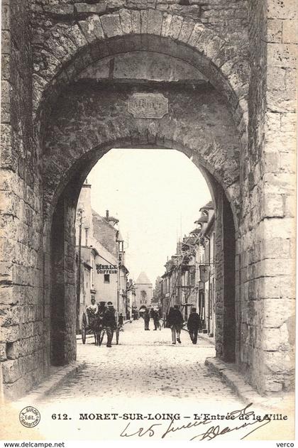 Carte POSTALE Ancienne de MORET sur LOING - Entrée