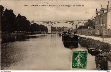 CPA MORET-sur-LOING Le Loing et le Viaduc (977718)