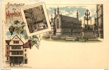 Souvenir de Morlaix - Litho