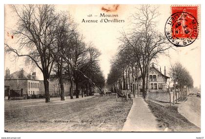 Moulins - Avenue d'Orvilliers - pli