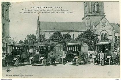 51 - T989CPA - MOURMELON - CAMP DE CHALONS - Auto - transports - Autobus - Très bon état - MARNE