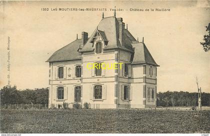 85 Moutiers les Mauxfaits, Chateau de la Riaillère