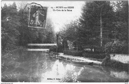 Carte postale Ancienne de MUSSY SUR SEINE - Un  coin de la Seine