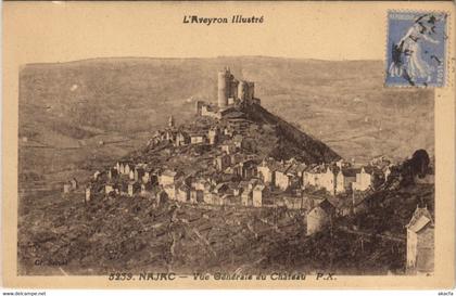 CPA NAJAC - Vue générale du Chateau (133467)