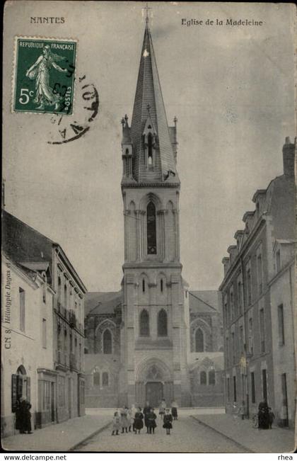 44 Nantes - NANTES  Eglise de la Madeleine - cpa