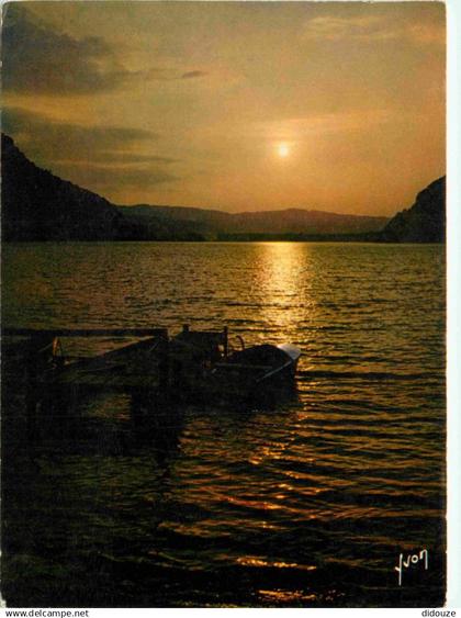 01 - Nantua - Le Lac de Nantua - Coucher de Soleil - CPM - Voir Scans Recto-Verso