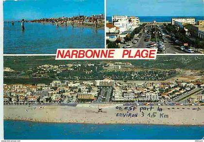 11 - Narbonne - Narbonne Plage - Multivues - Automobiles - CPM - Voir Scans Recto-Verso