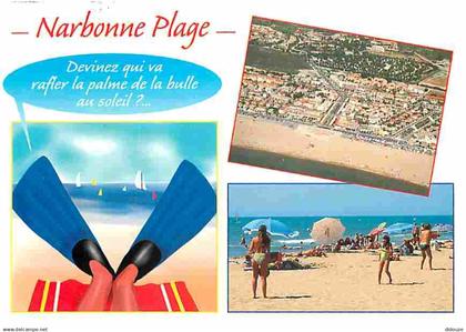 11 - Narbonne - Narbonne Plage - Multivues - Scènes de Plage - CPM - Voir Scans Recto-Verso