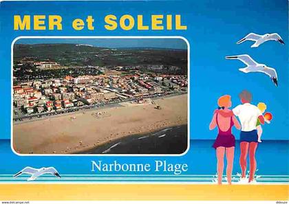 11 - Narbonne - Narbonne Plage - Vue Générale aérienne - Flamme Postale de Narbonne Plage - CPM - Voir Scans Recto-Verso