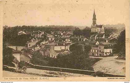 47 - Nérac - Vue Générale du vieux Nérac - Oblitération ronde de 1943 - Voir Timbre - CPA - Voir Scans Recto-Verso