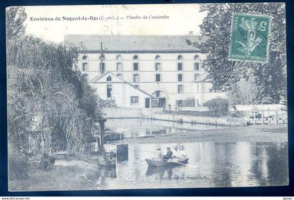 cpa du 28 environs de Nogent le Roi -- Moulin de Coulombs   JA22-10