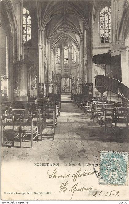 CPA Nogent-le-Roi Intérieur de l'Eglise