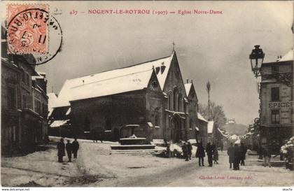 CPA NOGENT-le-ROTROU (1907) - Eglise Notre-Dame (34352)